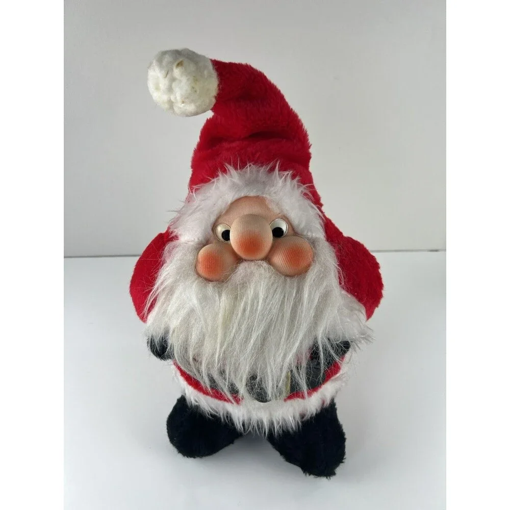Vintage Plush Rennoc Santakins Santa Claus Doll Plush 15
